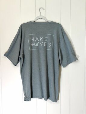 Free Fly Apparel Graphic Tshirt Make Waves Unisex 3X Fishing Casual